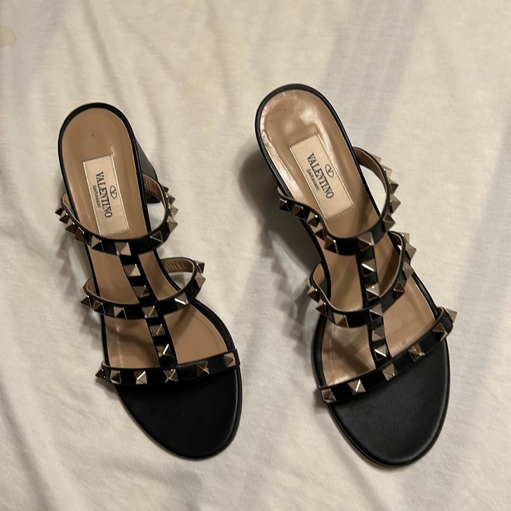 Valentino rock stud slides